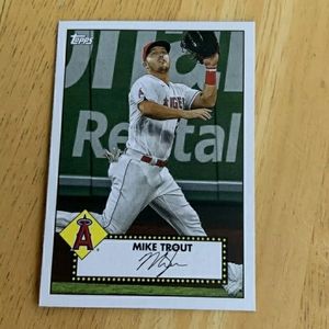 2021 topps Mike Trout '52 topps style